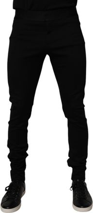 Dolce & Gabbana Black Cotton Jogger Men SweatMens Mens Pants (Pre-Owned)