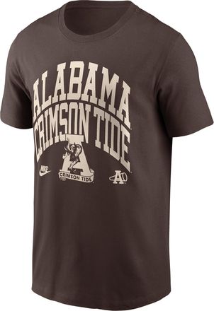 Nike Alabama Bold Nike Mens College T-Shirt in Brown | N19920QABV-V4P