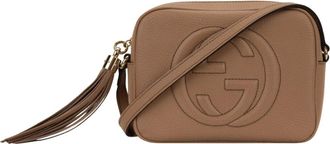 Gucci Cross Body Bags, female, Brown, Size: ONE SIZE Soho Disco Small Shoulder Bag