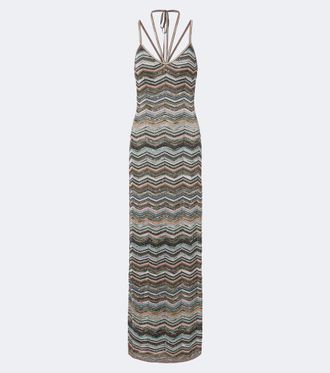 Missoni ZigZag lam&eacute; maxi dress