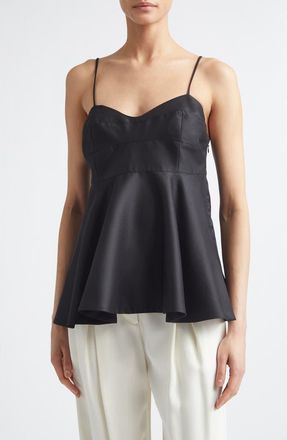 R&oacute;he Bustier Peplum Top in Black at Nordstrom, Size 12 Us