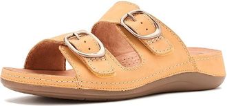 Clarks Cecily Step Womens Sandals Light Ochre Nubuck : 8.5 B - Medium, Suede