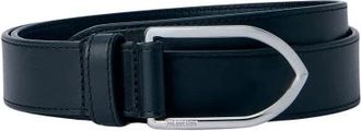 Jacquemus Accessoires, Heren, Zwart, 75 CM, Leer, La Ceinture Bambino Leren Riem