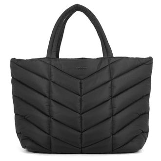 Saint Laurent Black Nylon Handbag Tote Bag (Pre-Owned)