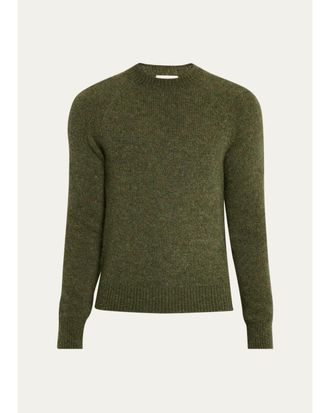 Dries Van Noten Mens Alpaca-Blend Crewneck Sweater