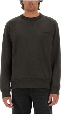 Isabel Marant Heren, Sweatshirts & Hoodies, Zwart, Maat: M Katoen