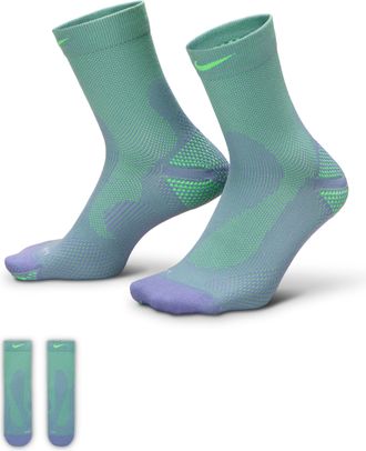 Nike Unisex Run Lightweight Running Micro-Crew Socks (1 Pair) in Purple | IB6114-506