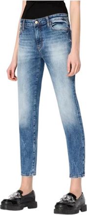 A|X Armani Exchange Classic Denim Cropped Jeans - Dames - Cropped Jeans - Blauw - W30 - Denim - Jeans