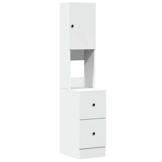 Berkfield Home Kitchen Cabinet White 35x50x180 cm Engineered Wood | Size: 35 x 50 x 180 cm