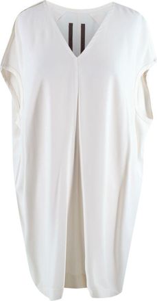 Rick Owens Cream Naska Draped Dress Size S