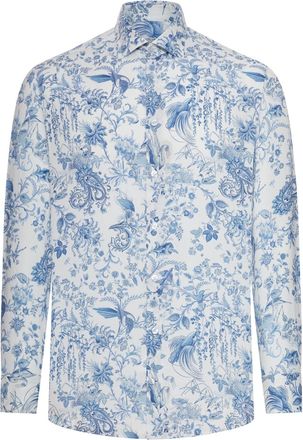 Etro COTTON SHIRT WITH PAISLEY PRINT - Etro - Man