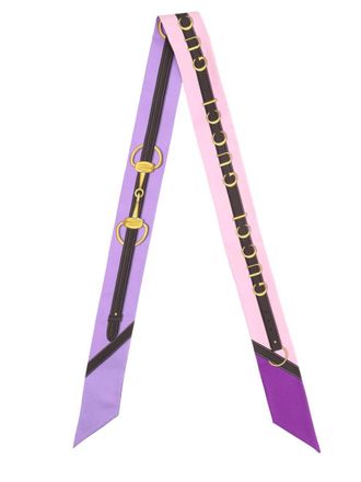 Gucci Printed Silk Twill Ribbon-Donna