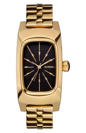 Nixon Frankie Bracelet Watch, 24mm in Mid Century /Gold /Black at Nordstrom