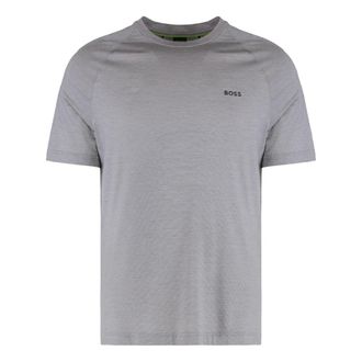HUGO BOSS Hugo, T-Shirts, male, Gray, Size: 2XL slim fit sports T-shirt