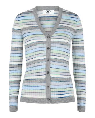 M Missoni Fitted Striped Cardigan