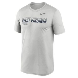 Nike West Virginia Sideline Legend Nike Mens Dri-FIT College T-Shirt in Grey | 02TI0BBWVN-7SB