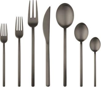 Mepra Due Flatware Set - 32 Pieces in Ice Black Gold at Nordstrom