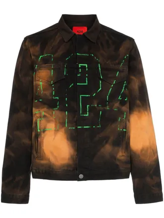 424 Giacca denim con ricamo - MULTICOLOURED