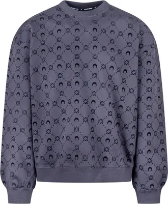 Marine Serre Sweatshirts - Heren - Sweatshirts - Zwart - S - Katoen - Hoodies & sweatvesten