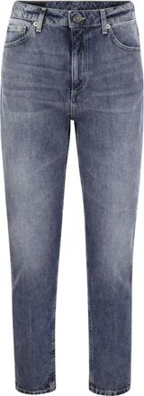 Dondup Straight Jeans - Dames - Regular Fit Jeans - Blauw - W28 - Jeans