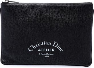 Dior Pre-owned Dior Grained Calfskin Atelier Clutch Unisex AFE858TDVOYPWA43
