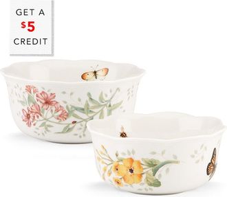 Lenox Butterfly Meadow 2Pc Nesting Bowl Set