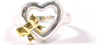 Tiffany & Co. Gold Silver Yellow Gold (18K) Silver 925 Band Ring (Pre-Owned)