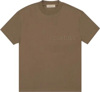 Fear of God Fear of God Essentials Fw22 Short Sleeve Tee Wood - male - Fear Of God - T-Shirts - Brown - XS - Tops
