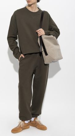 Jil Sander Sweatshirt With Printed Logo, Mens, Green