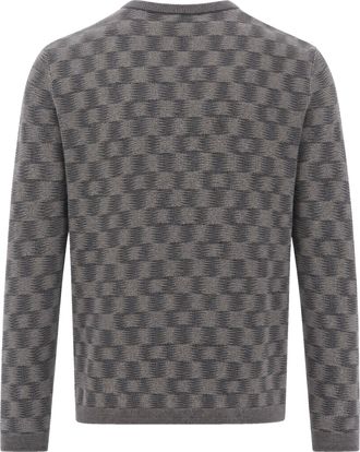 Emporio Armani Virgin Wool Crewneck Sweater - Gray