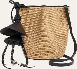 Givenchy Snap Nano Raffia Bucket Bag