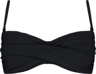 Barts Solid Twisted Bandeau Bikini-Top f&uuml;r Damen | schwarz