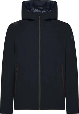 Roberto Ricci Design Katoenen parka en pufferjassen - Heren - Winterjassen - Blauw - S - Katoen - Jassen