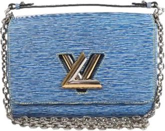 Louis Vuitton Pre-owned Twist MM - Dames - Vintage Schoudertas - Blauw - ONE Size - Leer - Vintage