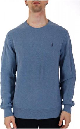 Ralph Lauren Tops > Tops met lange mouwen - Heren - Ronde hals truien - Blauw - M - Truien & Vesten