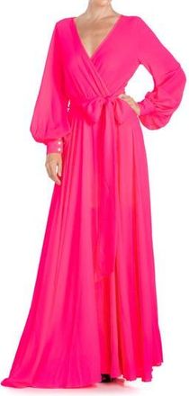 Meghan Fabulous Lilypad Maxi Dress in Neon Pink at Nordstrom Rack, Size Small