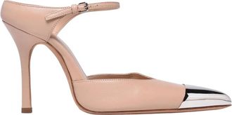 Sportmax Piovra Heeled Mules - Dames - Muiltjes - Roze - 38 EU - Leer - Schoenen