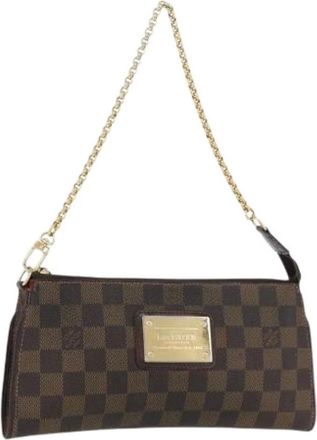 Louis Vuitton Pre-owned Clutches, female, Brown, Size: ONE SIZE Pre-owned Canvas Pouch