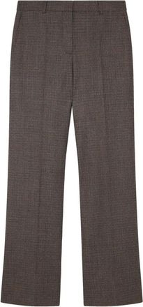 Stella McCartney Tailored Broeken - Dames - Wijde Broeken - Grijs - S - Wol - Broeken