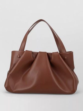 Themoir&egrave; shoulder bag pleated design double handles