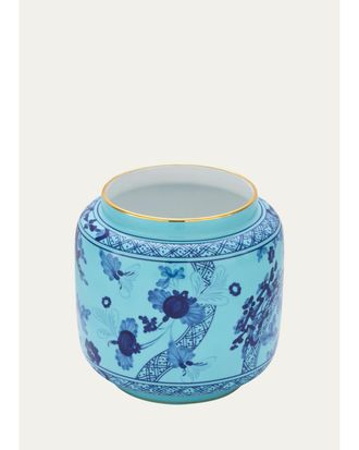 Ginori 1735 Iris Printed Porcelain Candle Holder