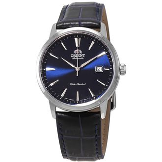 Orient Automatic Blue Dial Blue Leather Mens Watch RA-AC0F06L10B