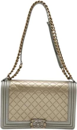Chanel Pre-owned Boy Matelasse Chain Bag - - Pre-owned - Donna - Giallo - ONE SIZE
