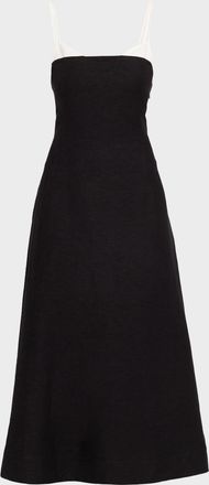 SIMKHAI Corabeth Colorblock Midi Dress
