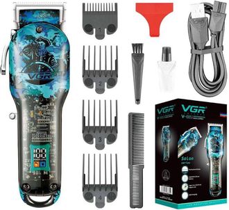 Trade Shop Trade Shop - Tagliacapelli Uomo Professionale Regola Tagliabarba Ricaricabile Batteria Vgr685
