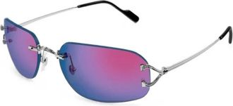 Cartier Zonnebril - unisex - Accessoires - Grijs - Maat: 58 MM Satijn