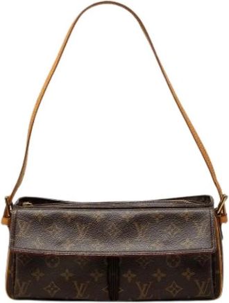 Louis Vuitton Pre-owned Viva Cite MM - Dames - Vintage Schoudertas - Bruin - ONE Size - Leer - Vintage