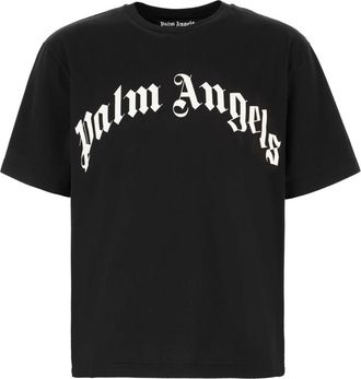 Palm Angels Casual Katoenen T-Shirt voor Mannen - Heren - T-shirts - Zwart - 2XS - Katoen - Tops