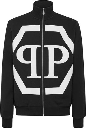 Philipp Plein Hoodies & sweatvesten, Heren, Zwart, L, Katoen, Jogging Jacket Hexagon