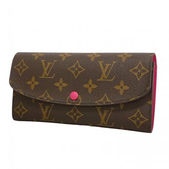 Louis Vuitton Brown Hot Pink Long Wallet (Bi-Fold) (Pre-Owned)